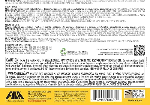 Miniatura 3 de FILA Surface Care Solutions MP90 ECO Plus Sellador penetrante de alto rendimiento, 1 galón