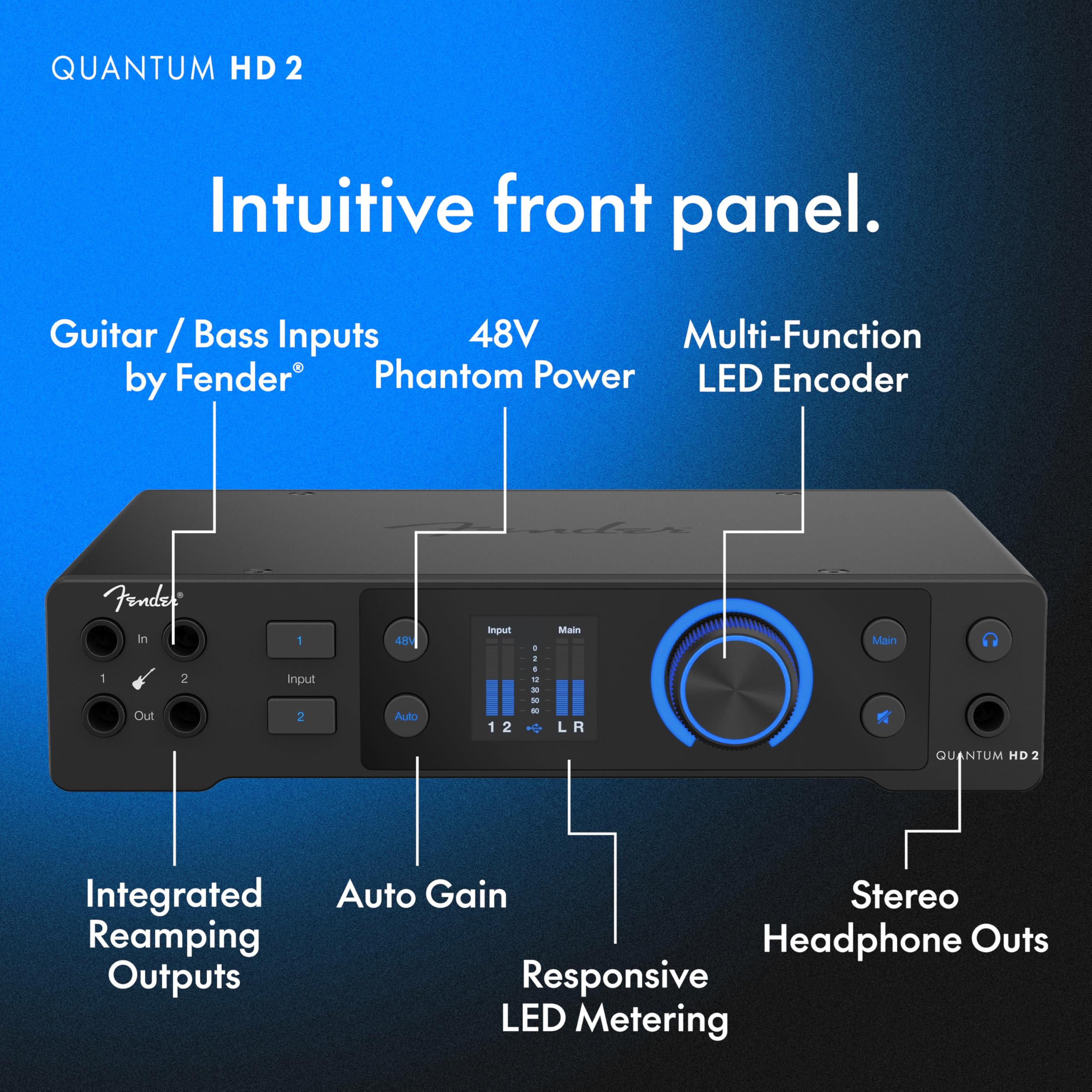 Amazon.co.jp: Fender Quantum HD 2 | 20x24 USB-C オーディオ