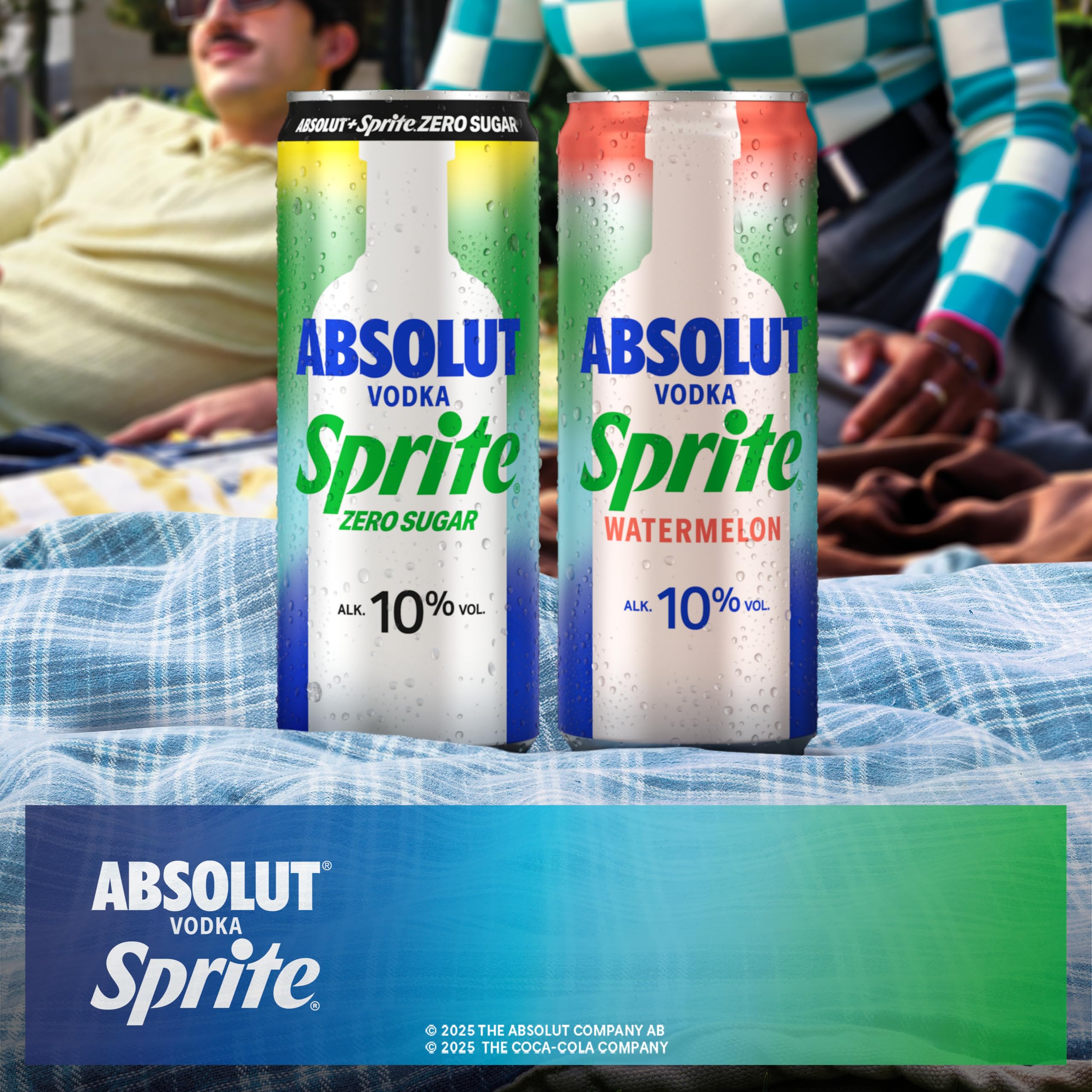 Absolut Vodka Sprite Wassermelone, alkoholhaltiges Mixgetränk, 12 x 330 ml