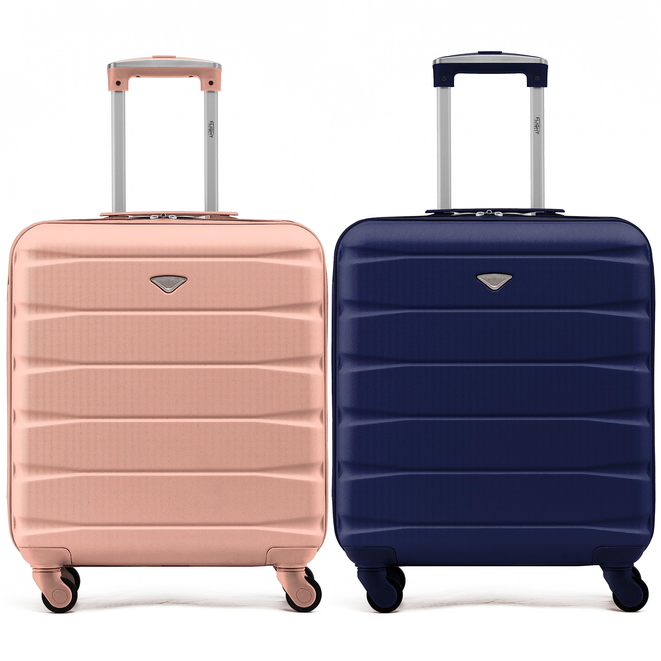 Flight Knight Suitcase Set of 2 Lightweight 4 Wheel ABS Hard Case Cabin Carry On Hand Luggage Approved for Over 100 Airlines Including easyJet, British Airways, Ryanair & Many More 55x35x20cm — view 110