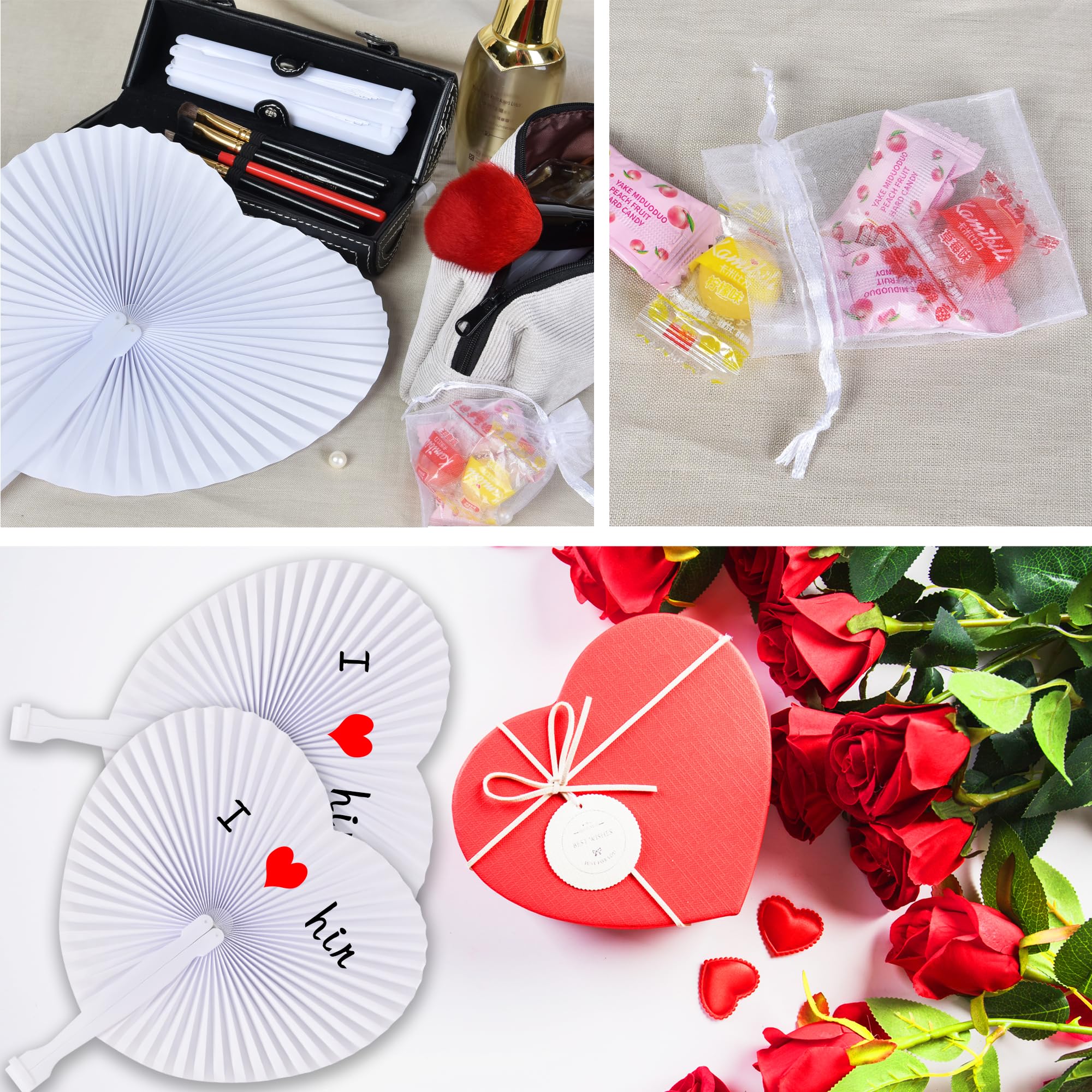 50 Ventagli Pieghevoli In Legno Personalizzati - Per Matrimoni, Feste, Ospiti, Con Incisione A Scelta - 4