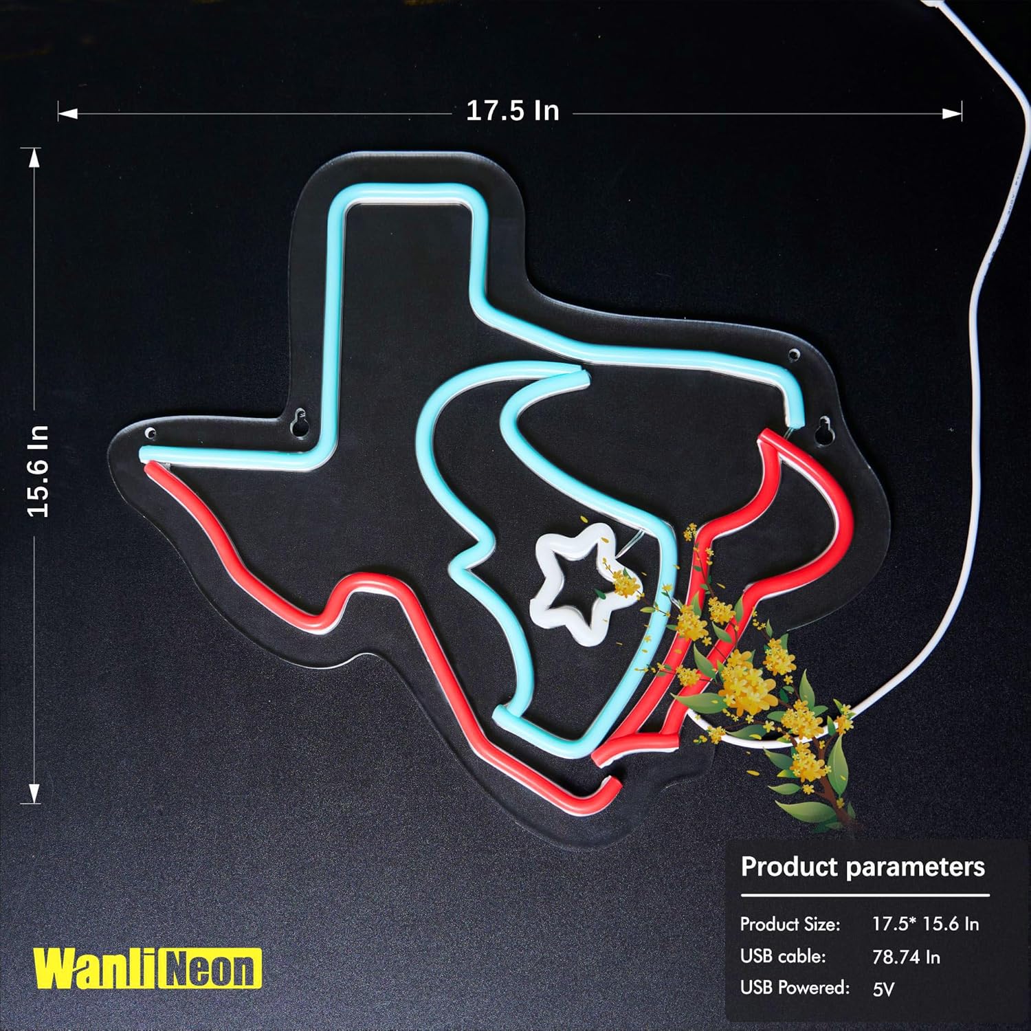 Texans Football Neon Sign for Bar Wall Decor, Football Lights Signs Bar for Man Cave Bedroom Home Bar Shop Pub Bistro Party Hotel Game Room Decor Gifts,17.5 * 15.6 In - Image 4