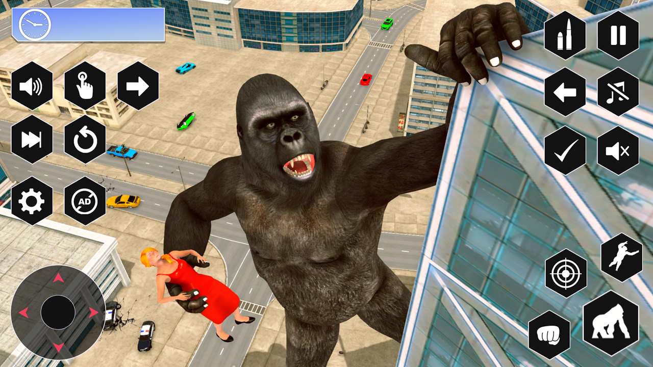 本物のビッグフット怒っているゴリラの大暴れゲーム、究極の壮大