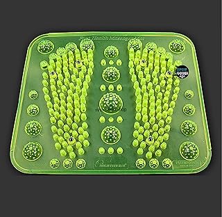 Reflexology Foot Massage Mat Stimulates Blood Circulation Acupressure Feet Massager Plate Board with Magnet (2. Foot Shape Mat)