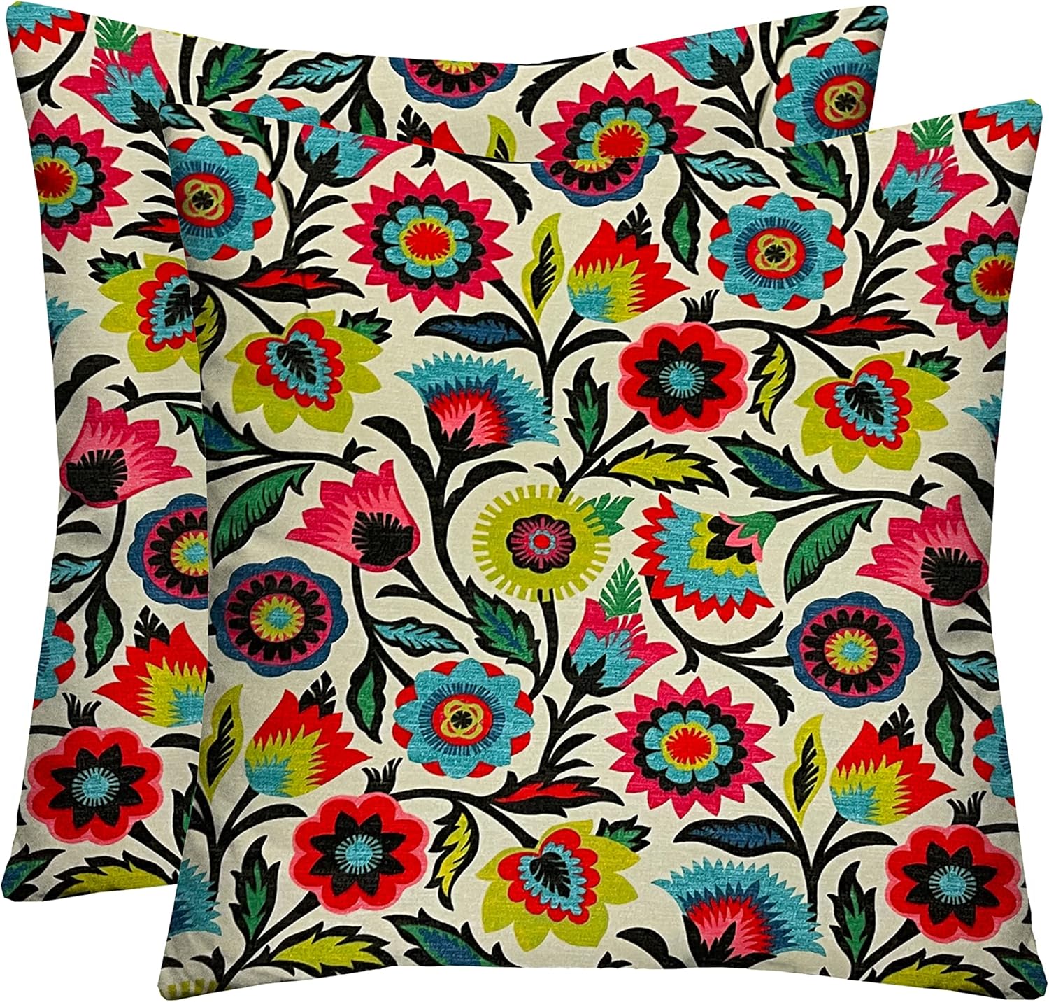 Resort Spa Home Decor Square Outdoor Throw Pillows Set of