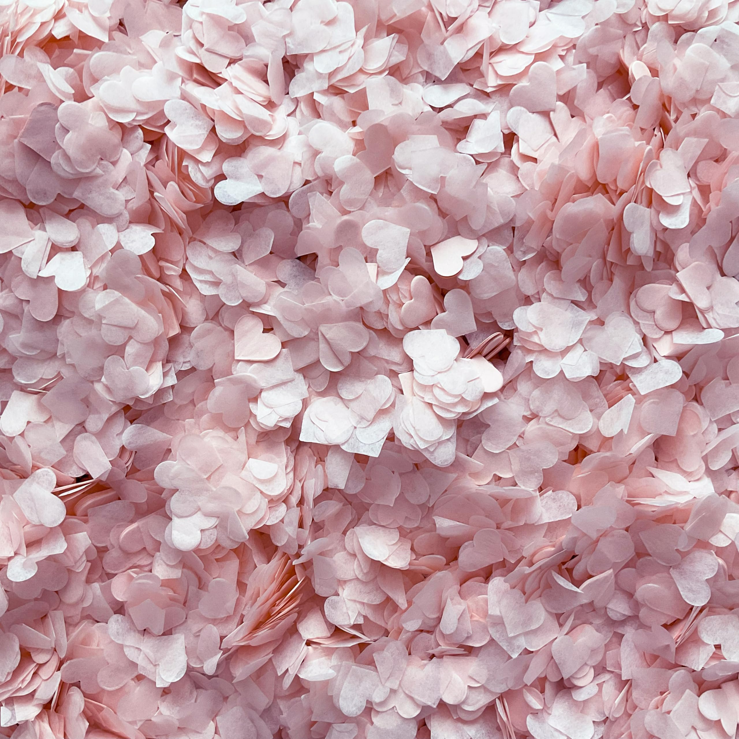 Biodegradable Heart Wedding Confetti | Eco-Friendly Tissue Paper Hearts | Many Colours (Blush Pink, Sample (16g) 5 Handfuls)