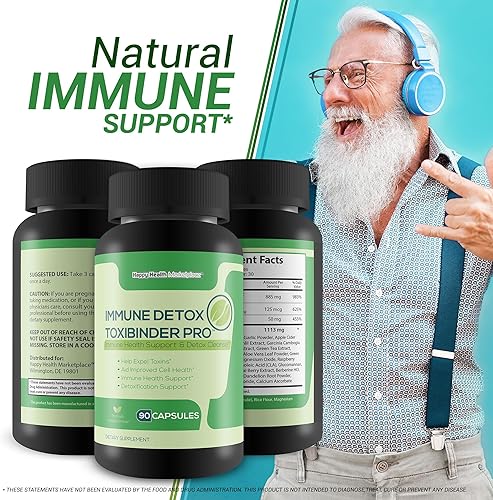 Miniatura 5 de Immune Detox Toxibinder Pro - Suplemento de desintoxicación y apoyo inmunológico - Ayuda a expulsar toxinas - Limpieza de desintoxicación natural -