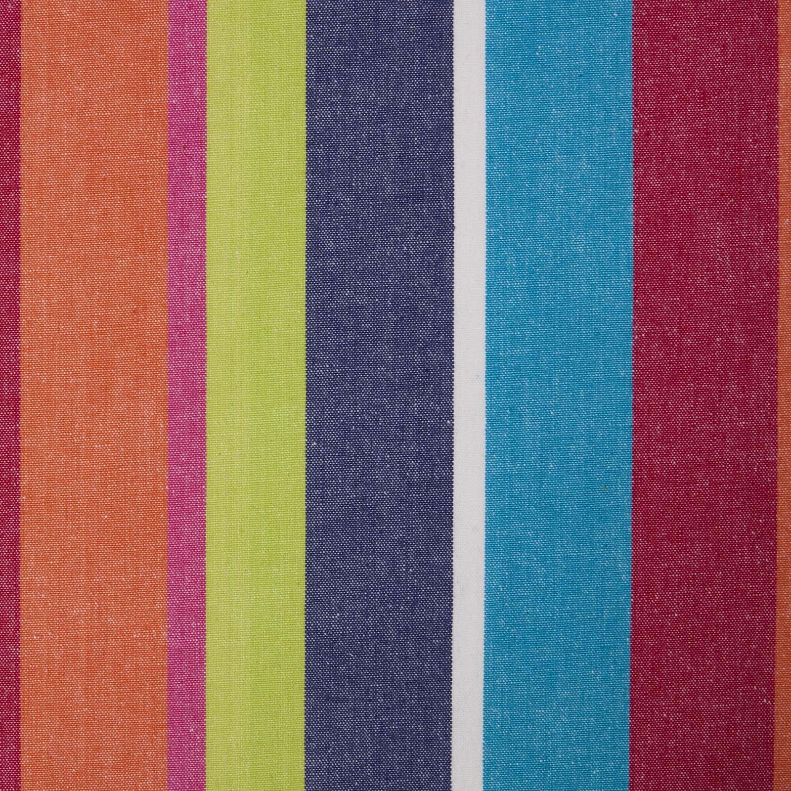 Homescapes Pure Cotton Multi Coloured Stripes Curtain Fabric Material