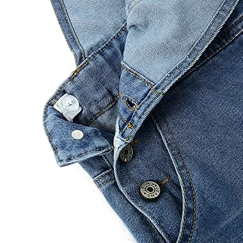 Salopette Jeans Strappata Per Bambini - Lavata, Con Tasche E Bavaglino, Taglie 5-14 Anni - Foto 8