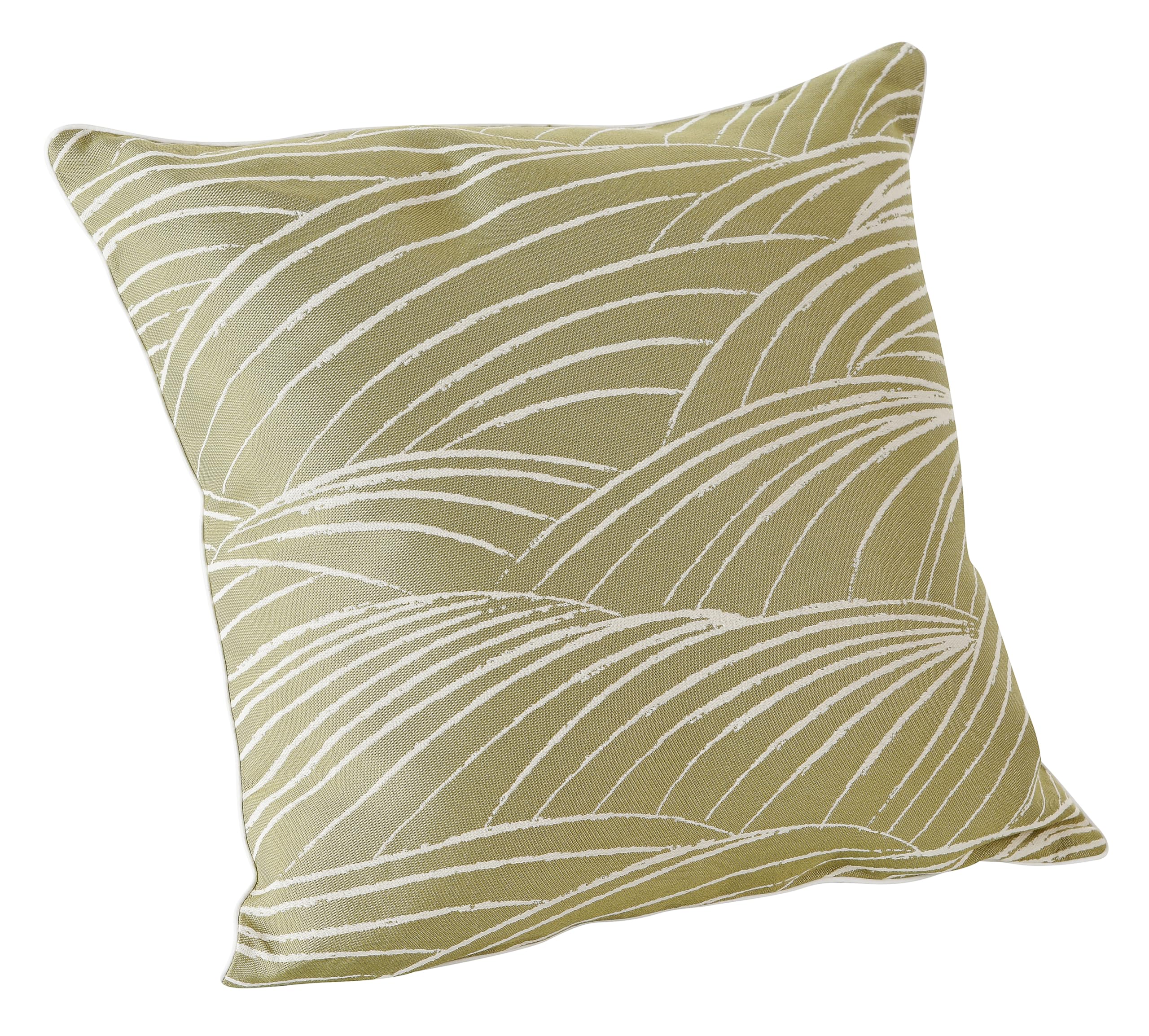 Coussin de fabrication française LINDER haut de gamme style nature chic olive