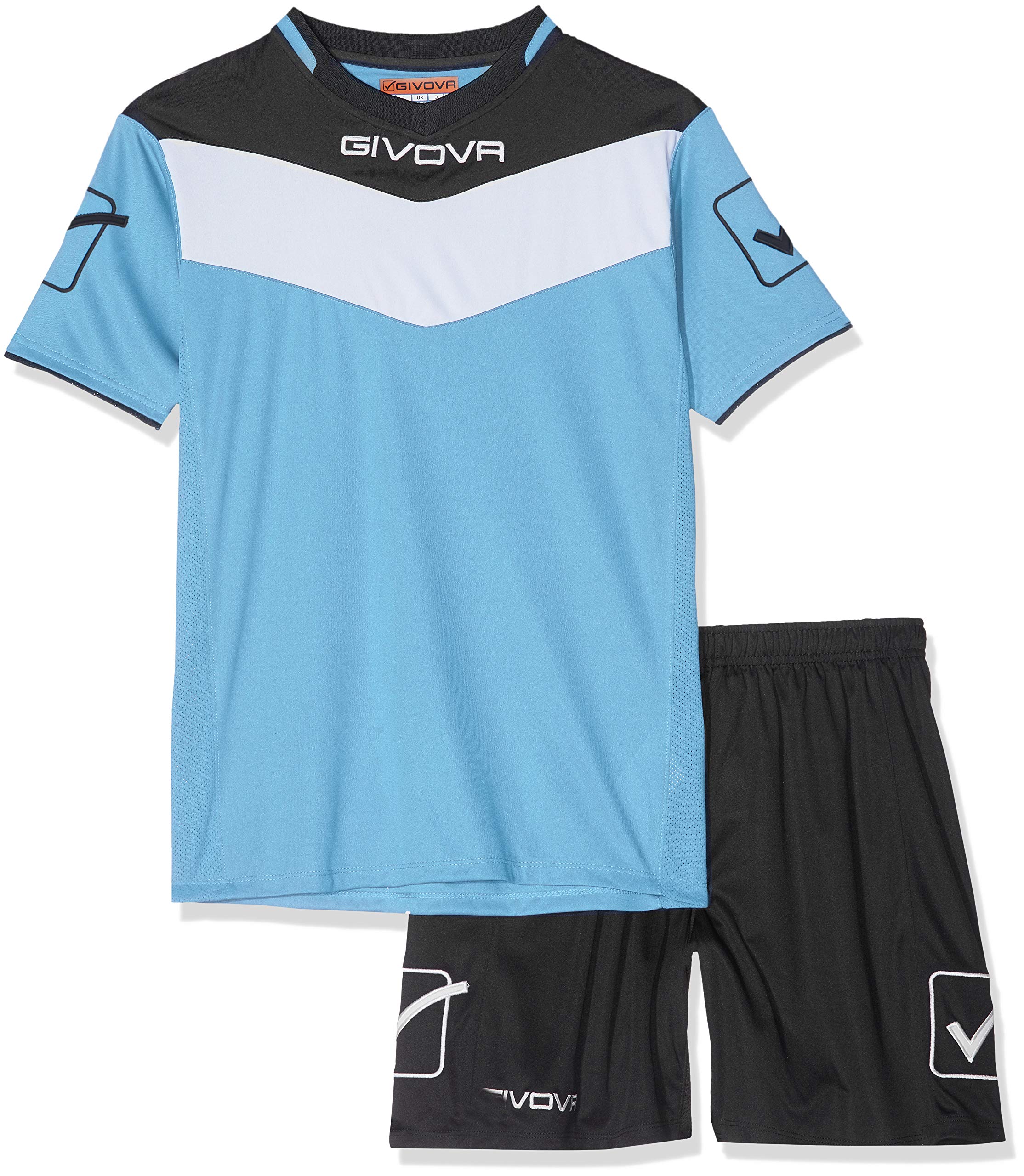 Givova Unisex Himmlisch/Schwarz Kit Spielfeld, S