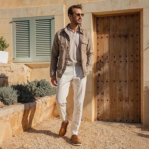 Miniatura 4 de Jousen Mens Casual Shoes Simple Comfortable Casual Dress Shoes for Men