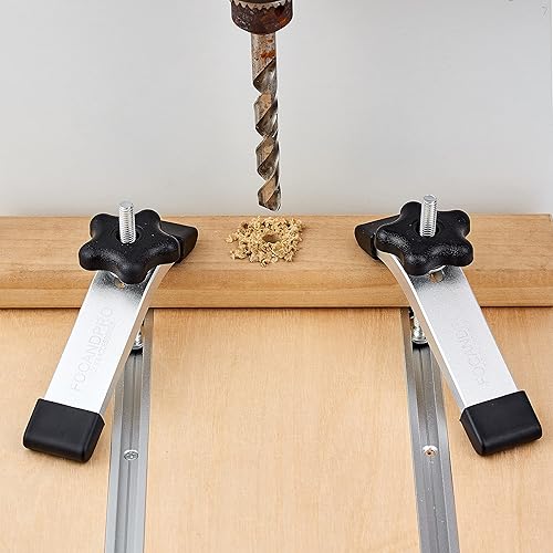 Miniatura 5 de FOCANDPRO Abrazaderas de sujeción de pista en T, abrazaderas de aluminio de perfil de doble corte de 6-38 pulgadas de largo x 1-14 pulgadas de