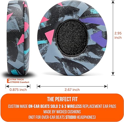 Miniatura 4 de WC Wicked Cojines, almohadillas extra gruesas de repuesto para Beats Solo 2 y 3 de Wicked Cojines, almohadillas para los auriculares inalámbricos