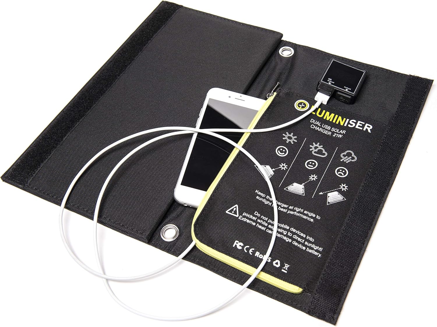 Onе-Dау Sаlе: Uр tо 80% оƒƒ Luminiser 21W Solar Charger - Dual USB Phone and Device Charger, Foldable & Portable - Digital Ammeter Display - for Camping and Travel - (21W, 3.5A Max Overall) Uр Tо 40% оƒƒ Luminiser 21W Solar Charger - Dual USB Phone and Device Charger, Foldable & Portable - Digital Ammeter Display - for Camping and Travel - (21W, 3.5A Max Overall)