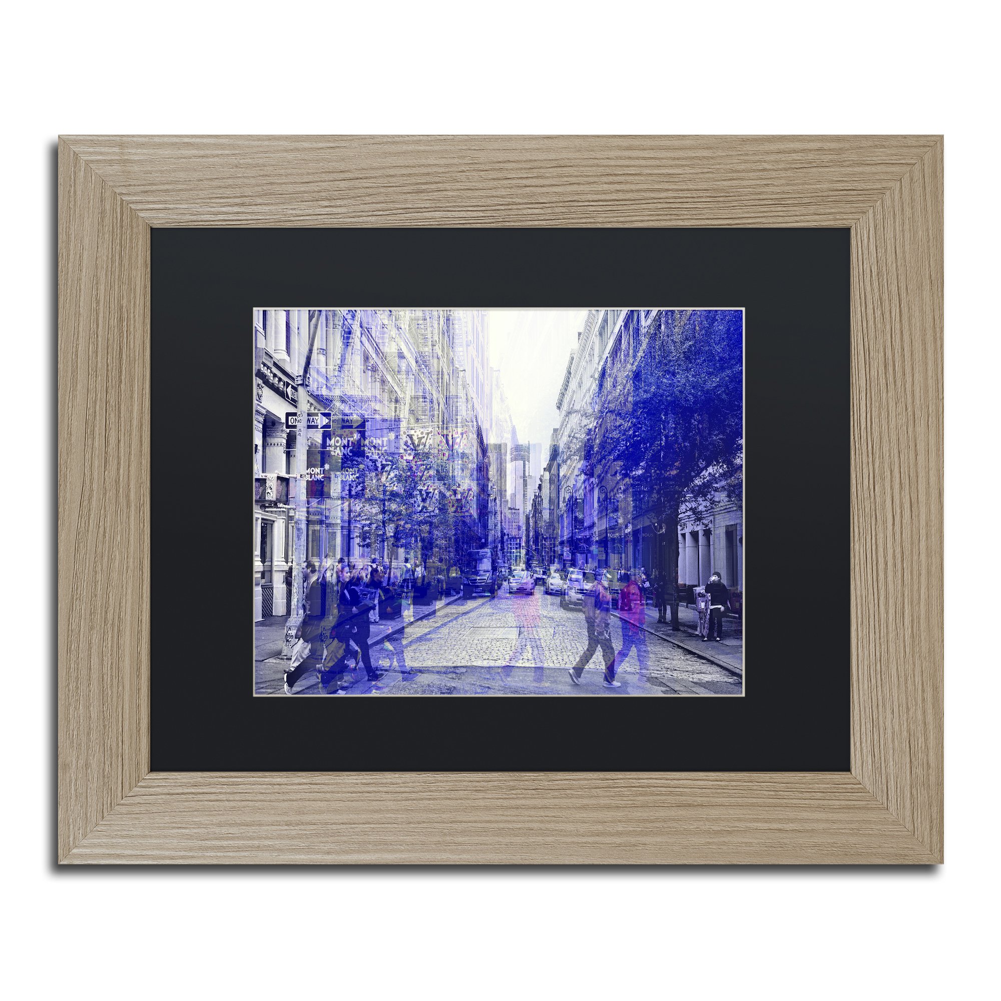 Urban Vibrations Soho by Philippe Hugonnard, Black Matte, Birch Frame 11x14-Inch