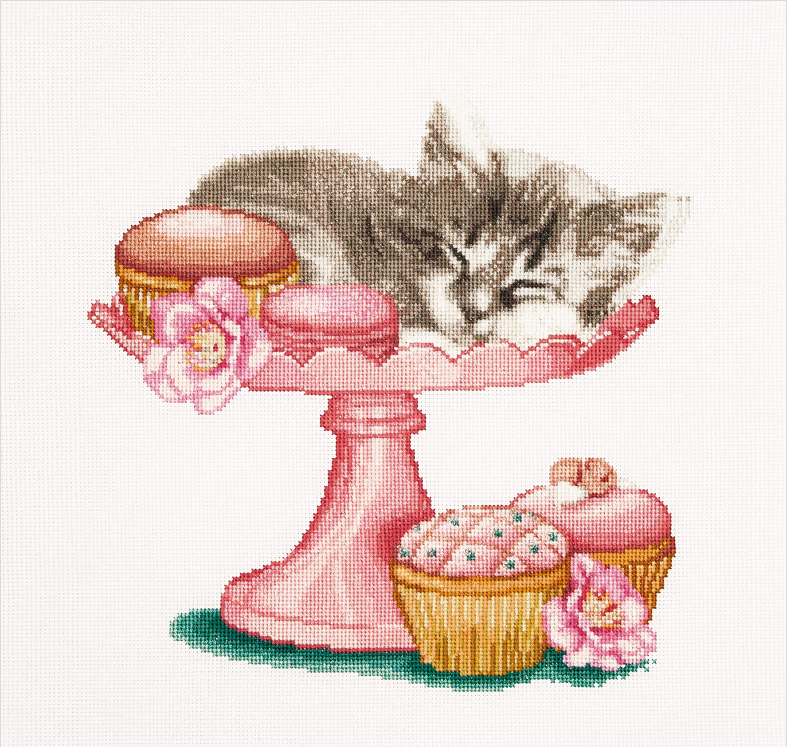 Thea GOUVERNEUR SINCE 1959TG742A Cross Stitch Kit 12.25"X11.75"-Sweet As Sugar On Aida (16 Count)