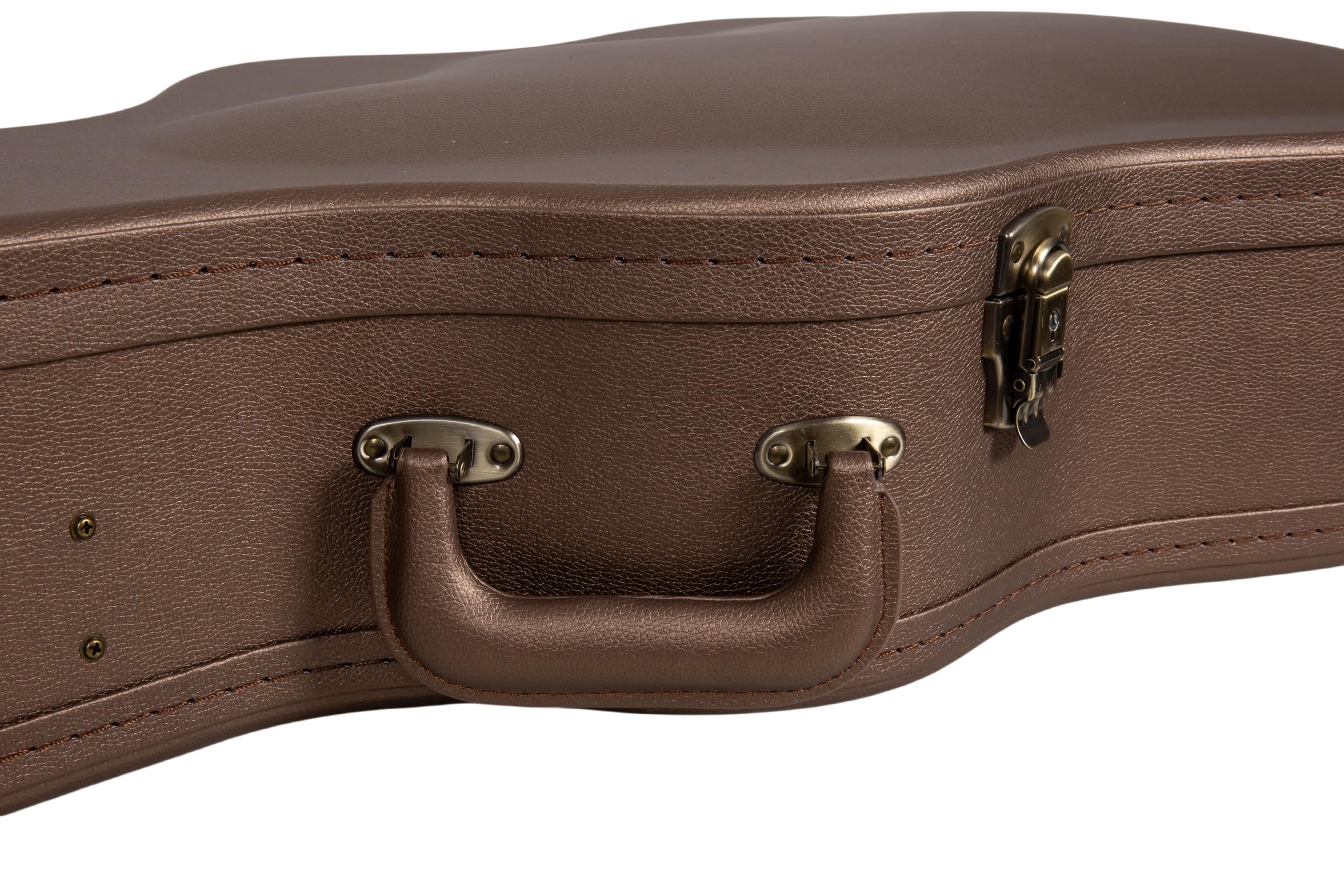 Crossrock Étui Rigide en Bois pour Guitare Classique 4/4 | Finition Chocolate Brown, intérieur Velours Bordeaux, Serrure – Designer Series