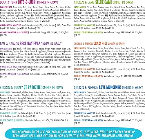 Miniatura 7 de Weruva B.F.F. OMGmejor amigo felino Oh My Gravy! Latas de comida húmeda natural sin granos, recetas de tierra y mar en salsa