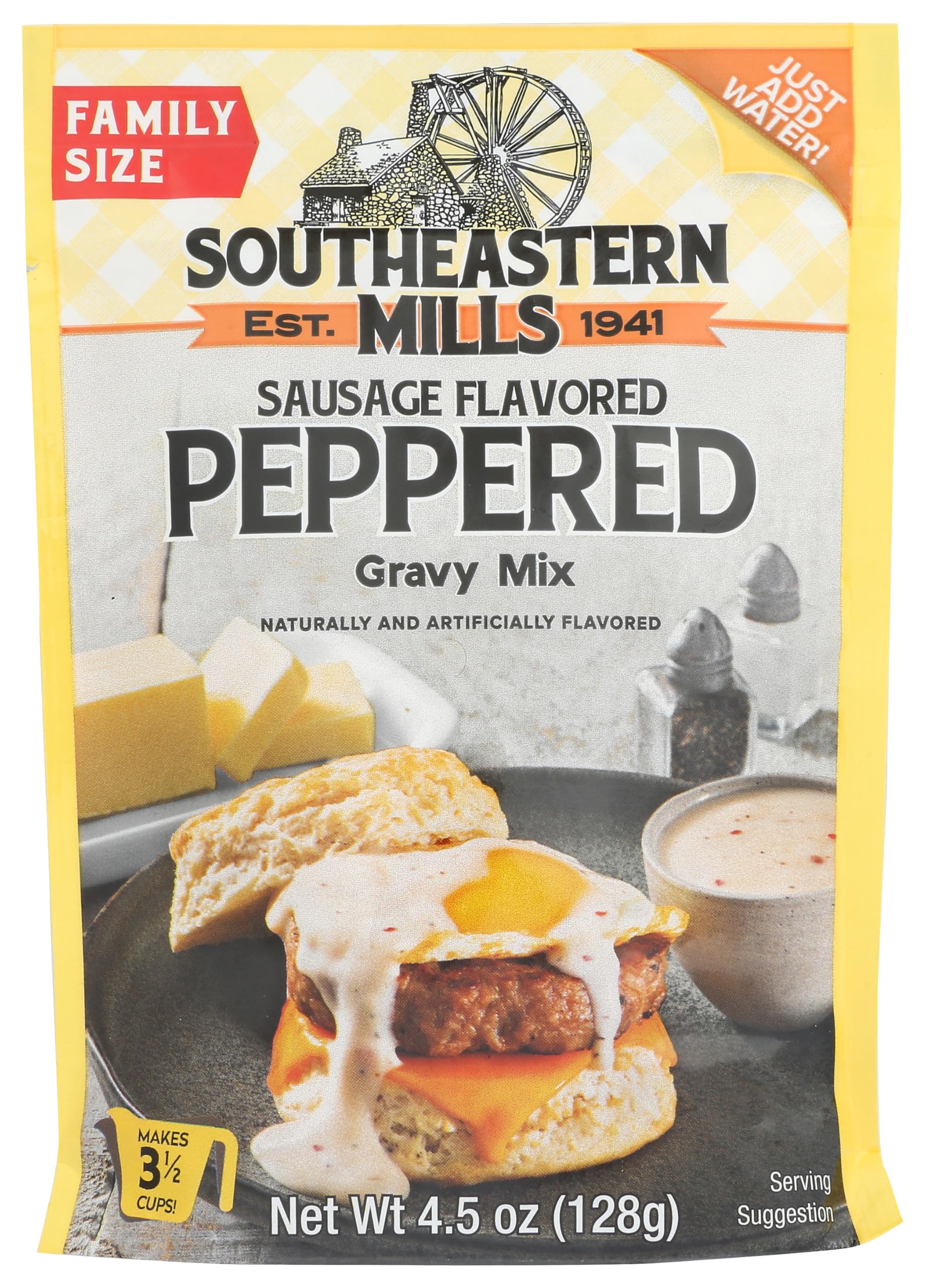 Southeastern Mills Old Fashioned Peppered Gravy W/Sausage 3 1/2 Cups