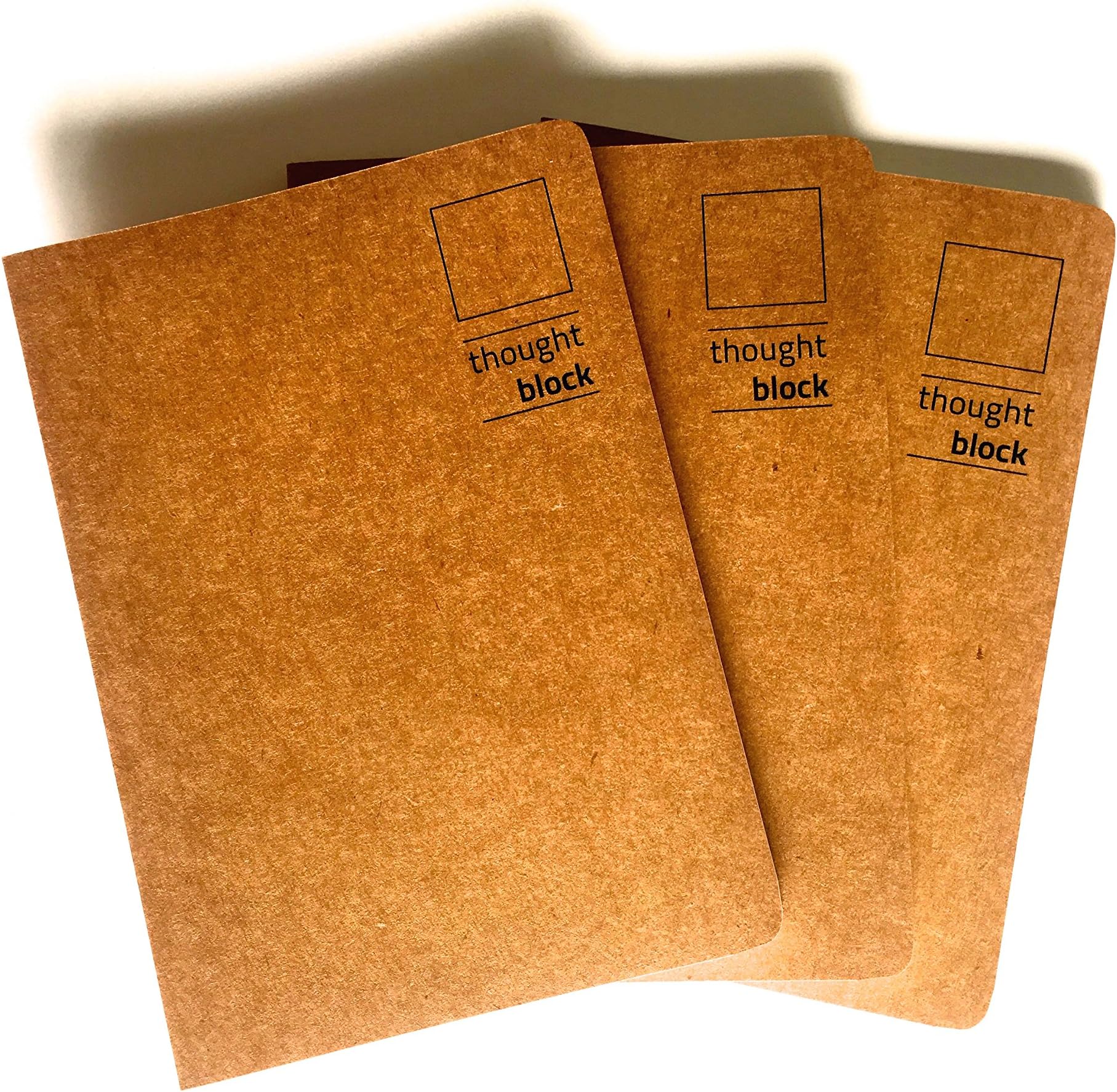 Thought Block Unruled Notebook (Size 5" * 7") (Pack of 3)