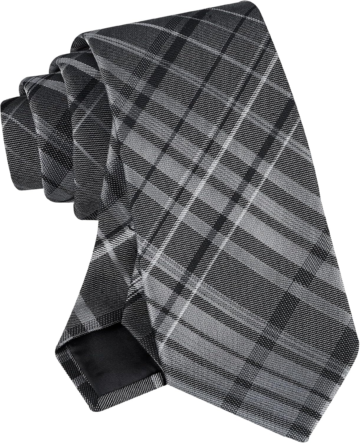 Calvin Klein Men’s Black Solid and Pattern Neckties – Dress Ties for Work, Weddings & Formal wear (Standard & Extra Long) - Image 4