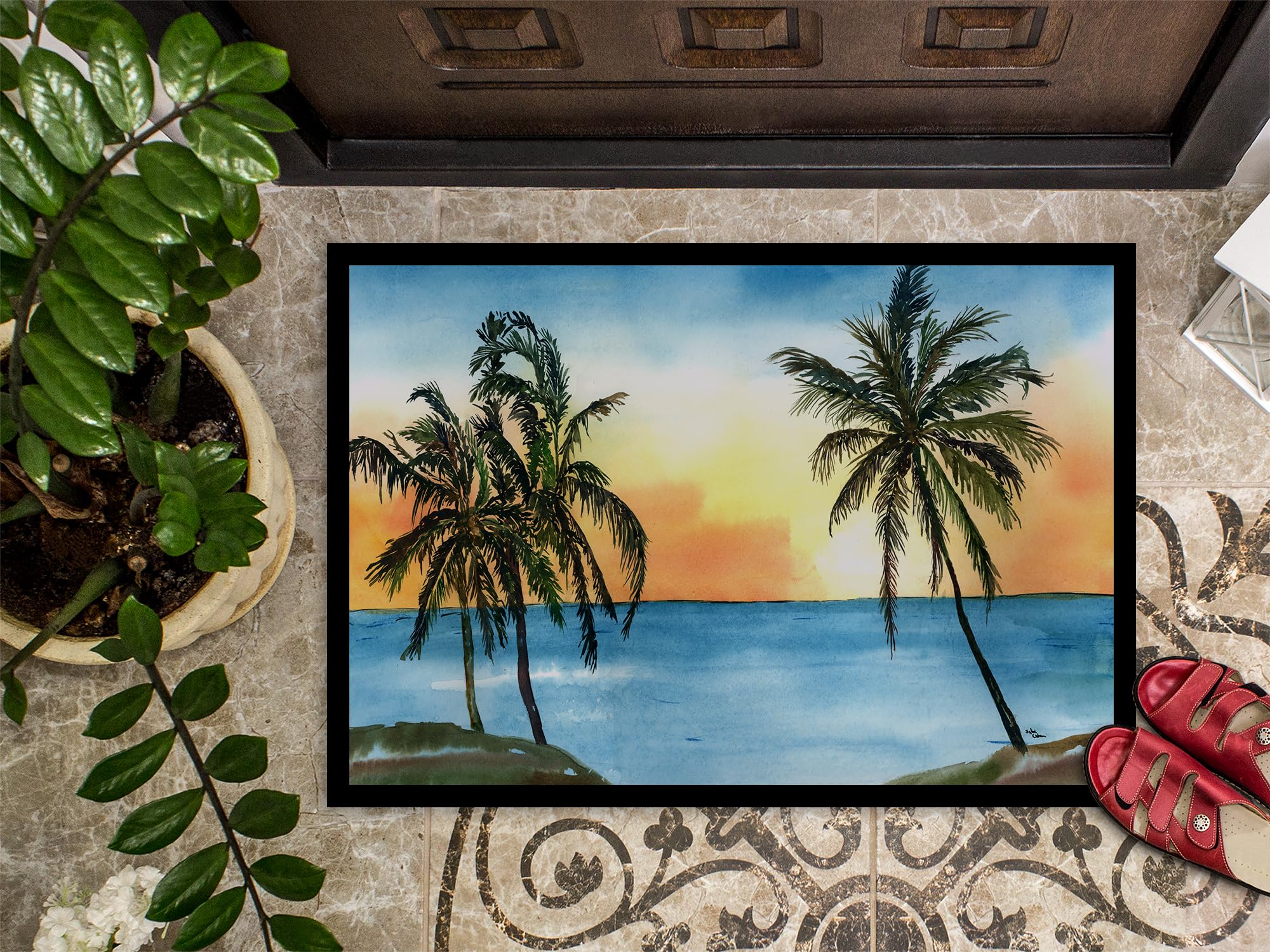 Caroline's Treasures - Tappetino per interni ed esterni, 45,7 x 68,6 cm, multicolore