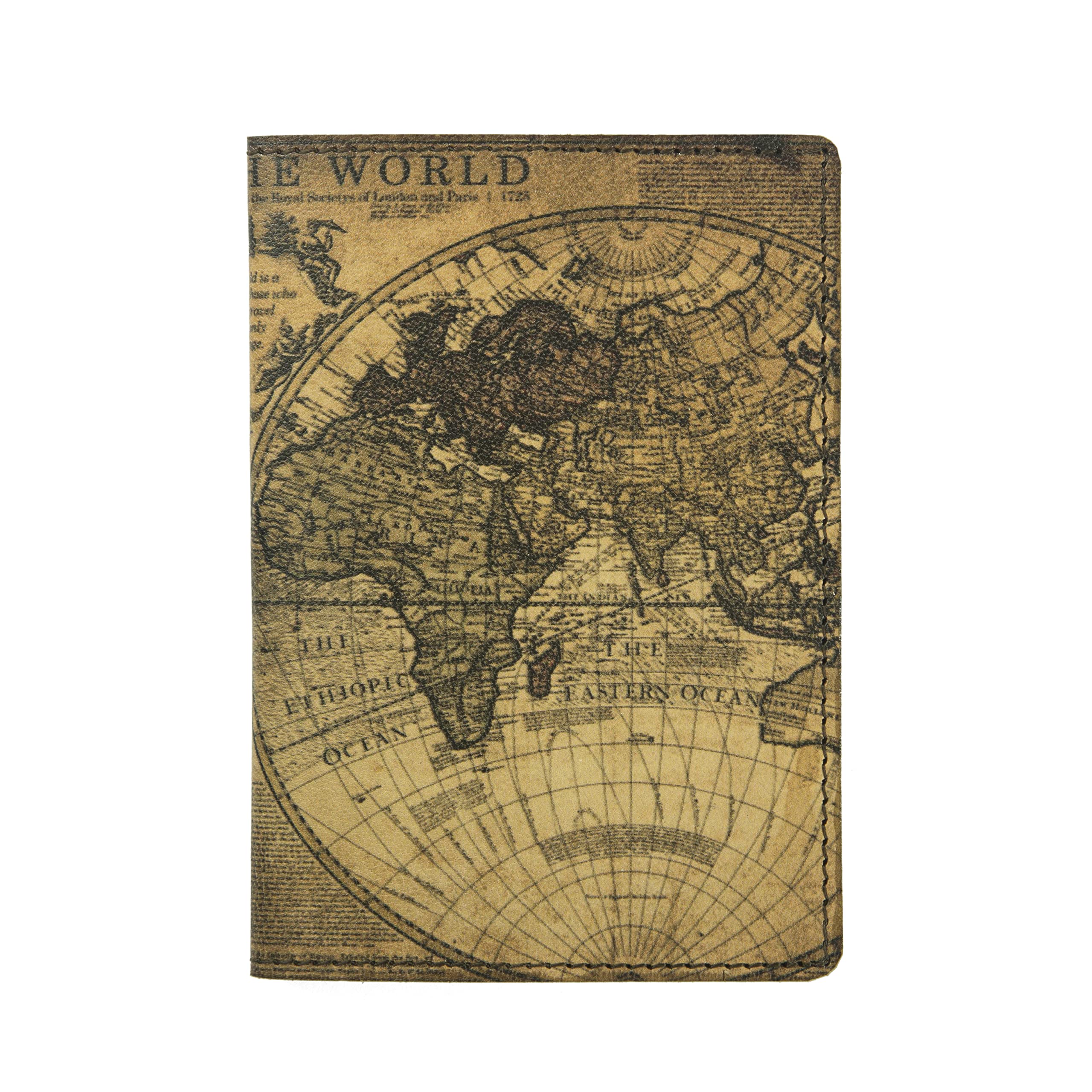 Bigsmall Travel Leather Passport Cover.(15 x 10.5 cm) Pack of 1 for Men and Women