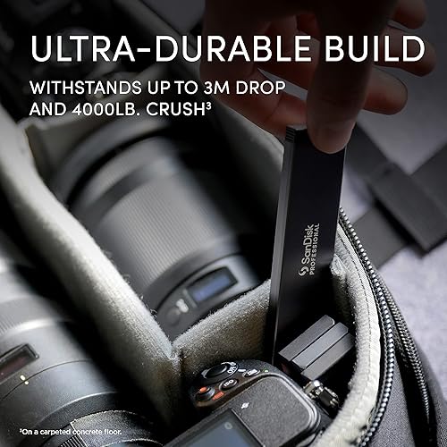 Miniatura 6 de SanDisk Professional SSD Mag Pro Blade de 1 TB - Portátil y modular NVMe SSD Mag, ultraduradera - SDPM1NS-001T-GBAND