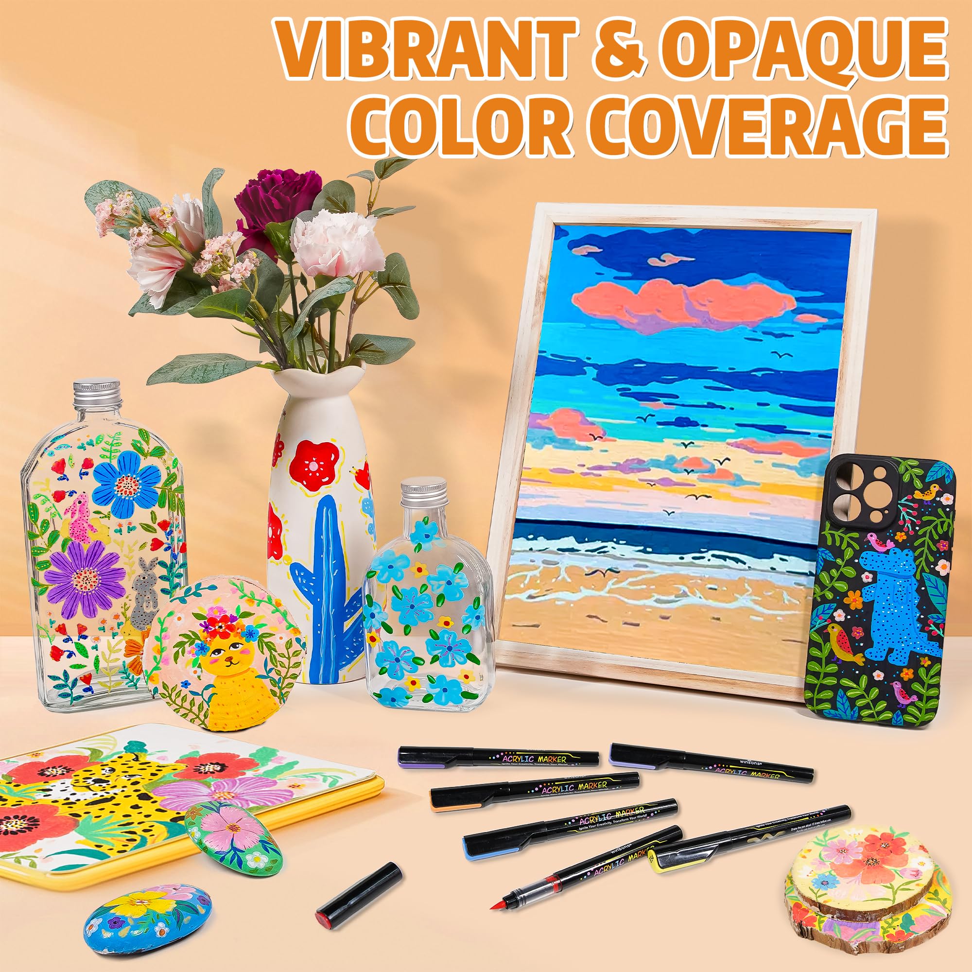 10 pennen/doos 3-Color Niet-giftig en Waterdicht I... – Vicedeal