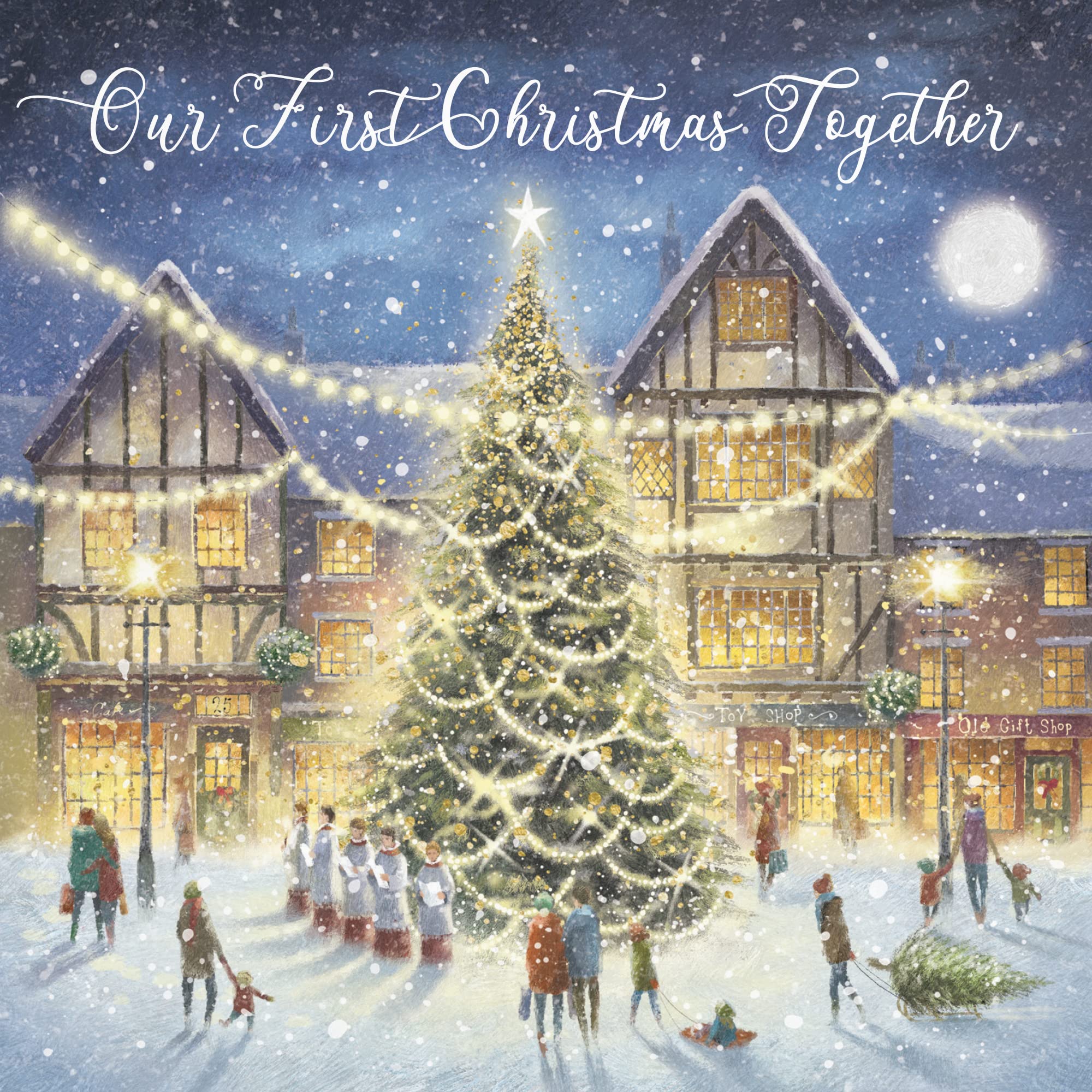 Hunts England, Our 1st Christmas Together Luxury Card, 'Christmas Eve', Our First Christmas Together - Image 2