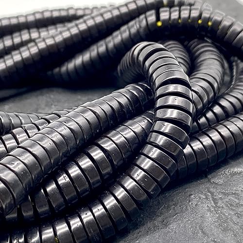 Miniatura 6 de ABCGEMS - Cuentas de concha de coco negro más negro de Tailandia (exclusivamente esculpidas a mano por artesanos locales), medidación natural