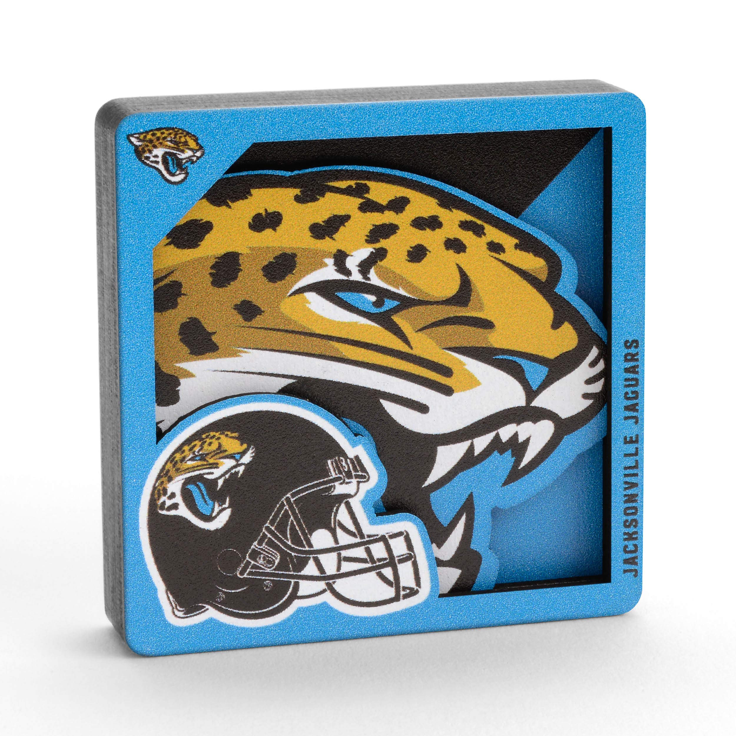 Aimant 3D NFL Jacksonville Jaguars YouTheFan magnet frigo de football US