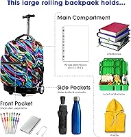 Vista 3 de J World New York Sunrise - Mochila con ruedas, Quantum), RBS-18 QUANTUM