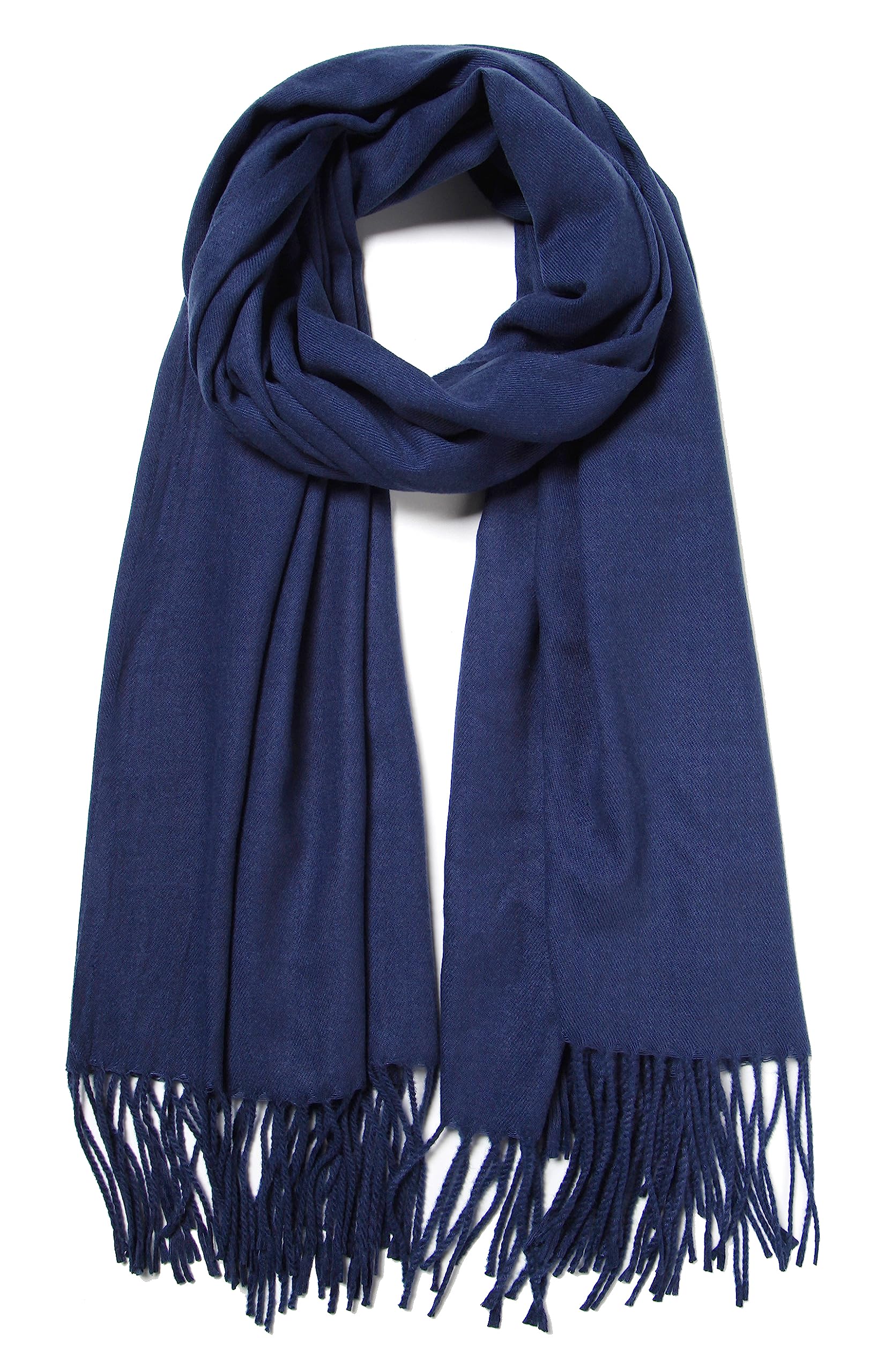 Cindy & Wendy Large Soft Cashmere Silky Pashmina Solid Shawl Wrap Scarf for Women