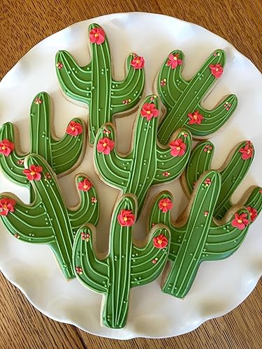 Miniatura 5 de Cortadores de galletas de verano, 2 piezas de flamenco y cactus, cortadores hawaianos con formas para fiestas temáticas tropicales, baby shower o