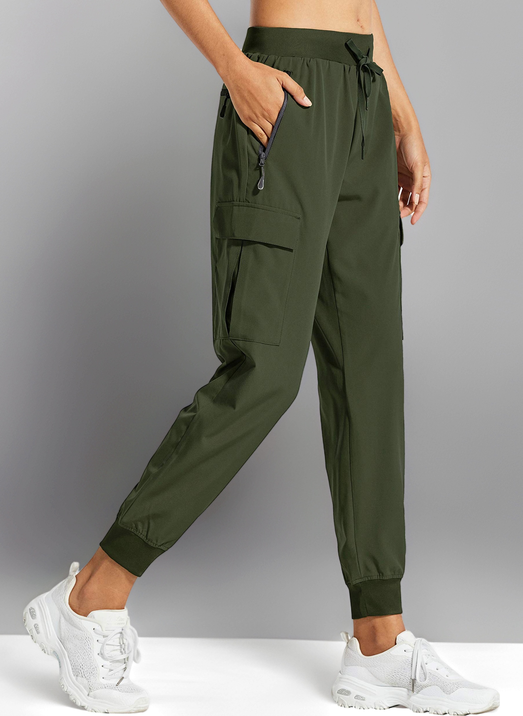 Libin Women's Cargo Joggers Lightweight Quick Dry Hiking Trousers Athletic Workout Lounge Casual Outdoor