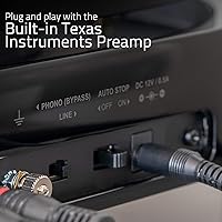 Vista 6 de Fluance RT81 Elite Tocadiscos de vinilo de alta fidelidad (Blanco) con Ai41 Powered 5" altavoces de estantería estéreo (bambú suerte), lápiz