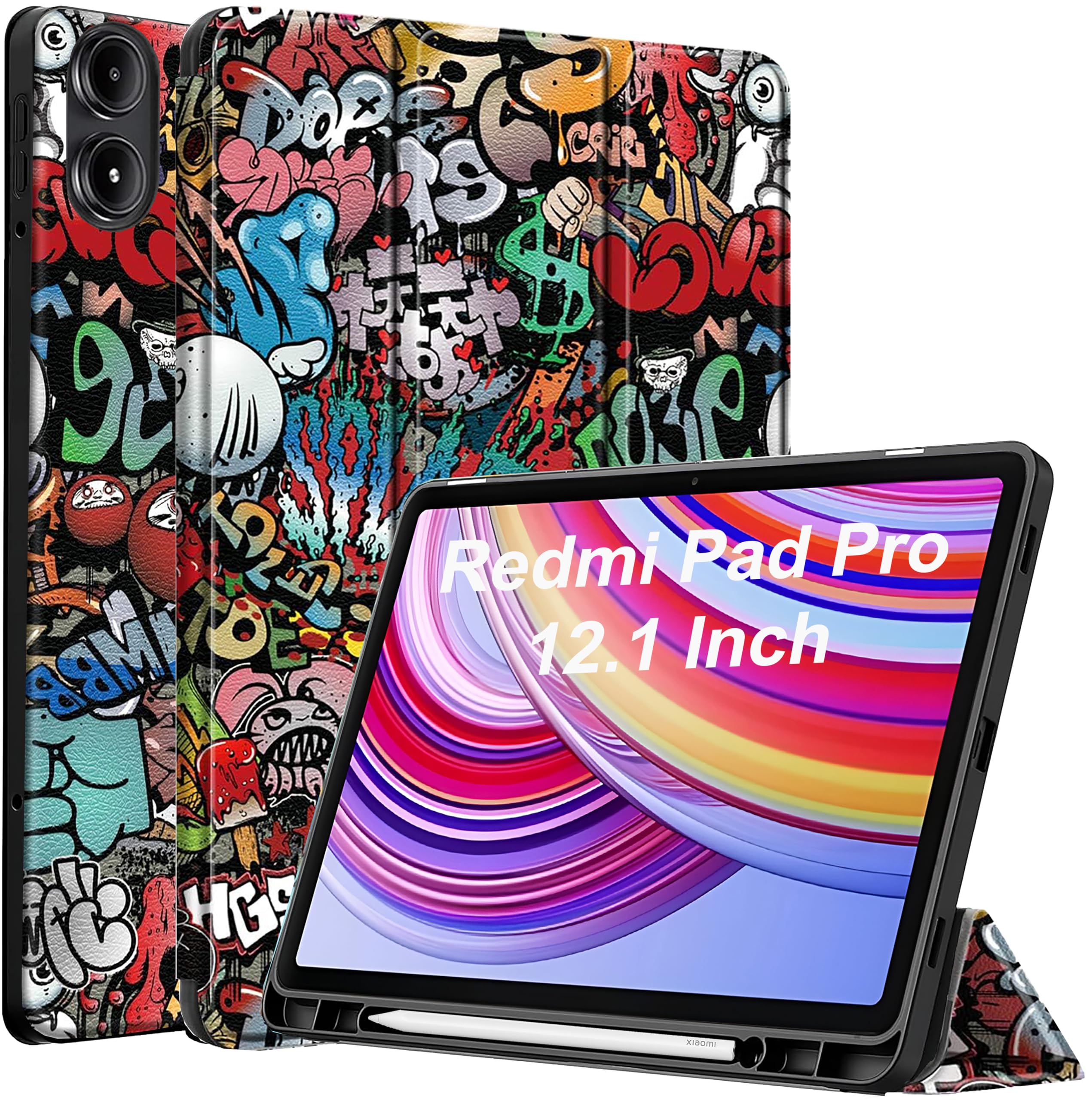 ProElite Cover for Redmi Pad Pro 12.1 inch Cover, Soft Flexible Flip C