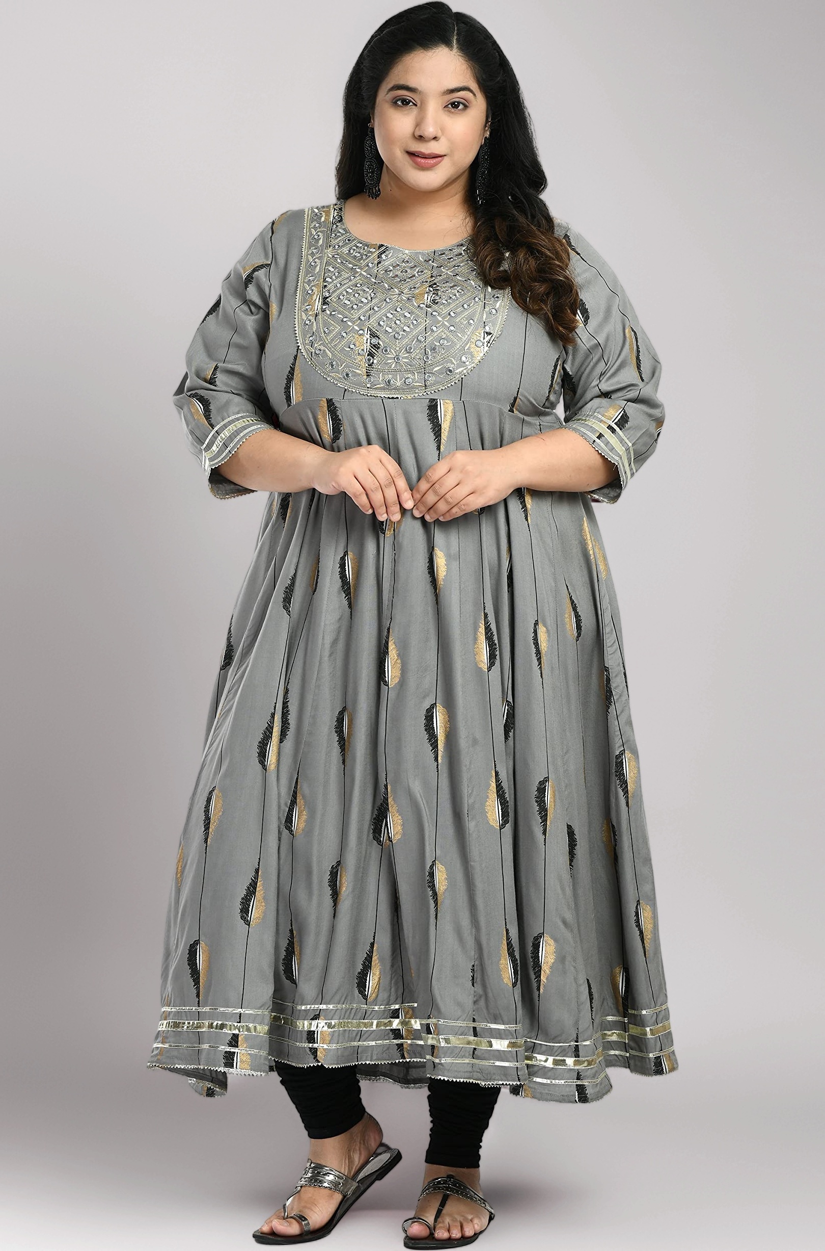 AnjuShree Choice Women Plus Size Anarkali Kurti