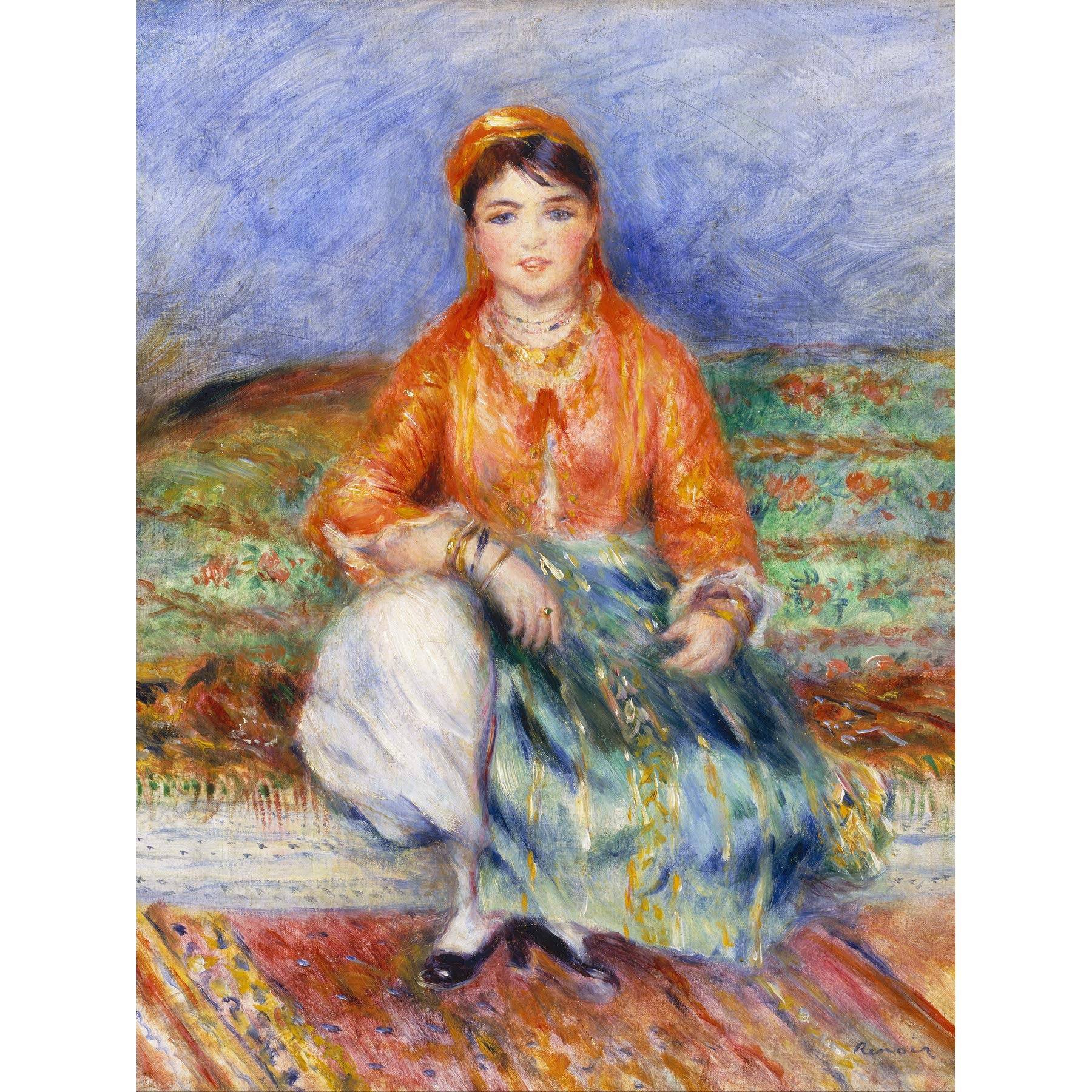 Renoir Algerian Girl Large Art Print Poster Wall Decor Premium Mural