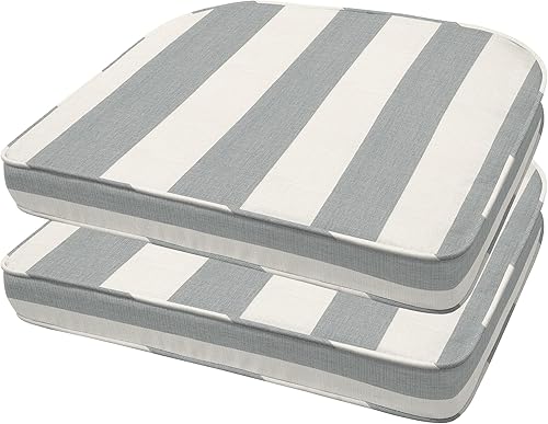 Miniatura 1 de Honeycomb Cojín de asiento redondeado texturizado para interiores y exteriores, color gris carbón sólido relleno de fibra reciclada, resistente a la