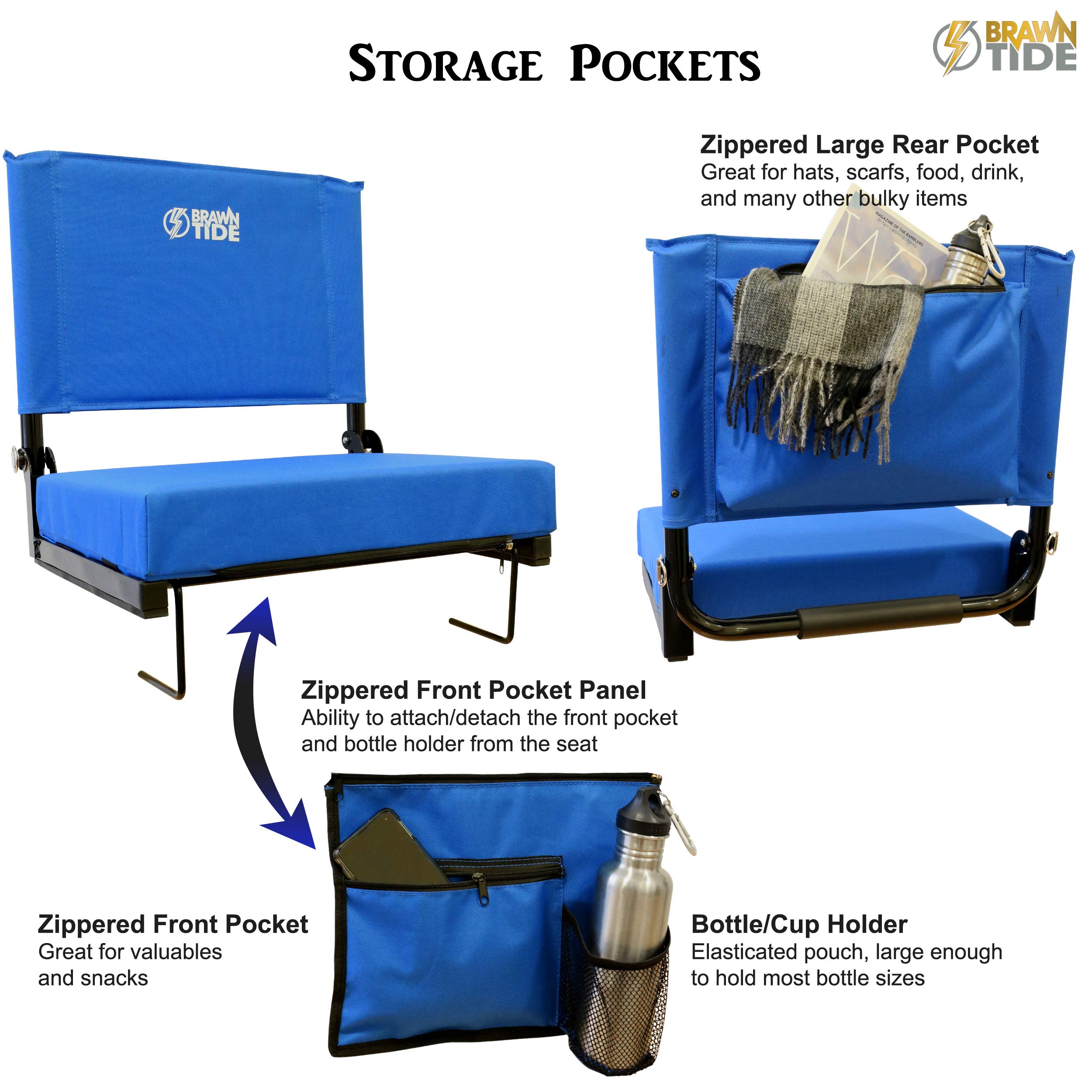brawntide portable stadium seat chair