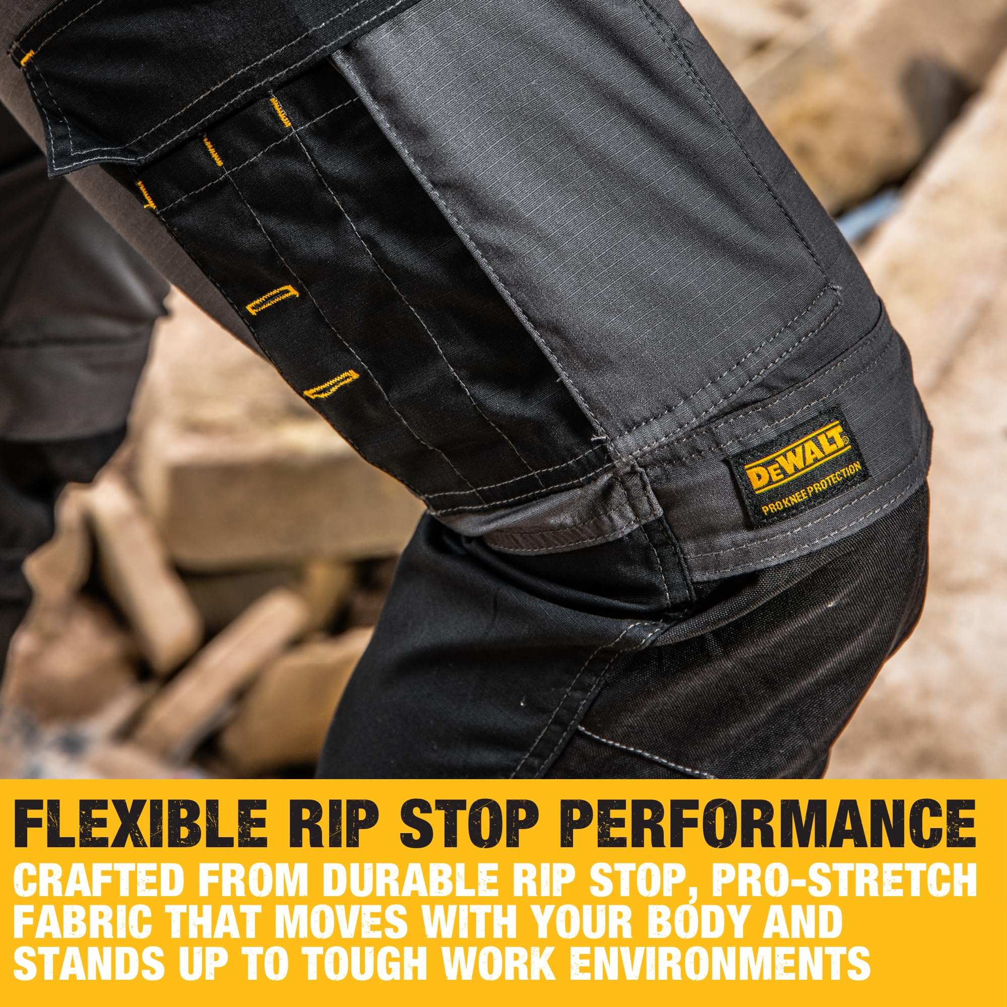 DEWALT Men's Fairhaven Pro-Stretch, Slim Fit, Holster Pocket Work Trousers - 5