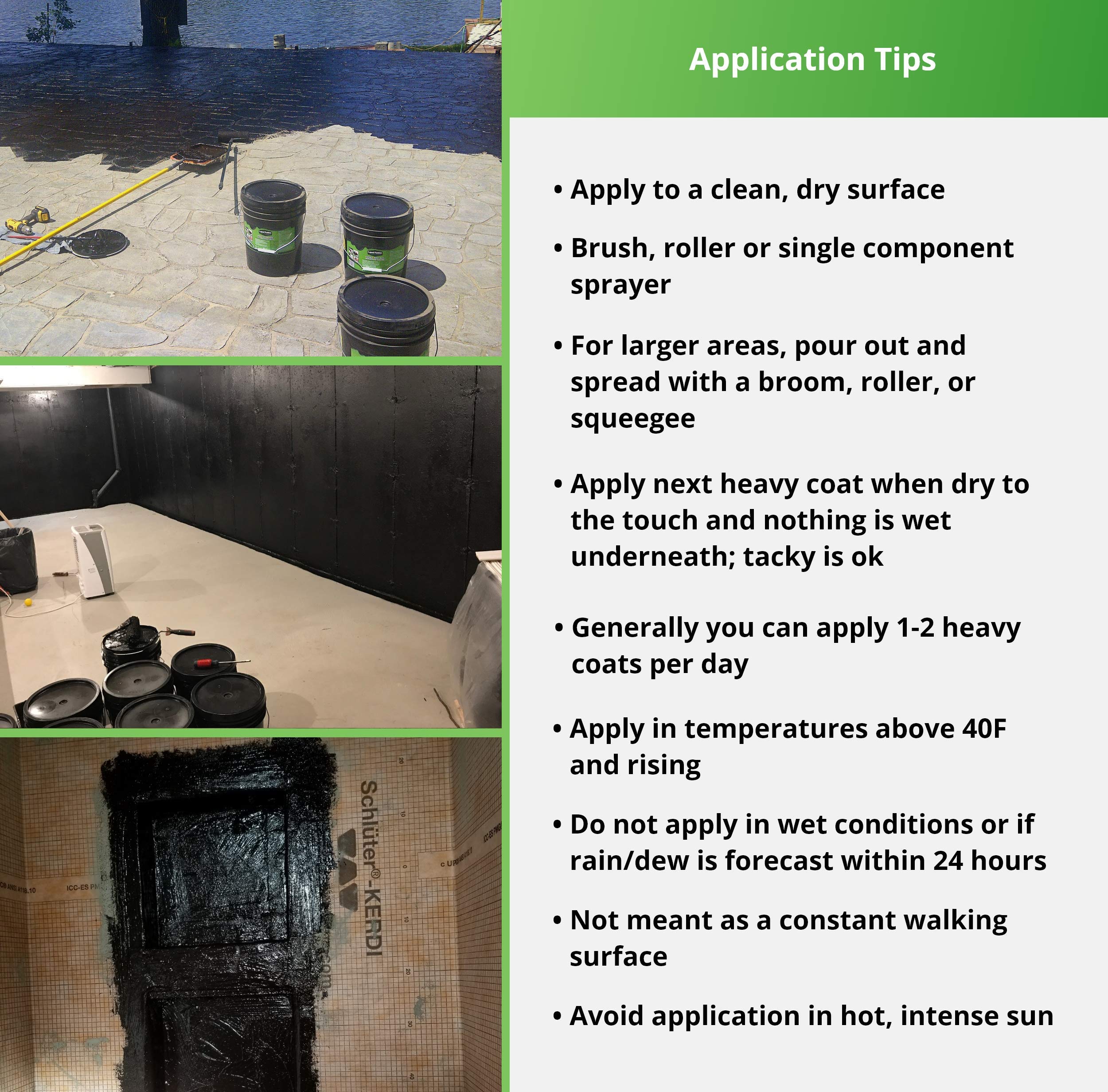 Liquid Rubber Concrete Foundation and Basement Sealant Indoor