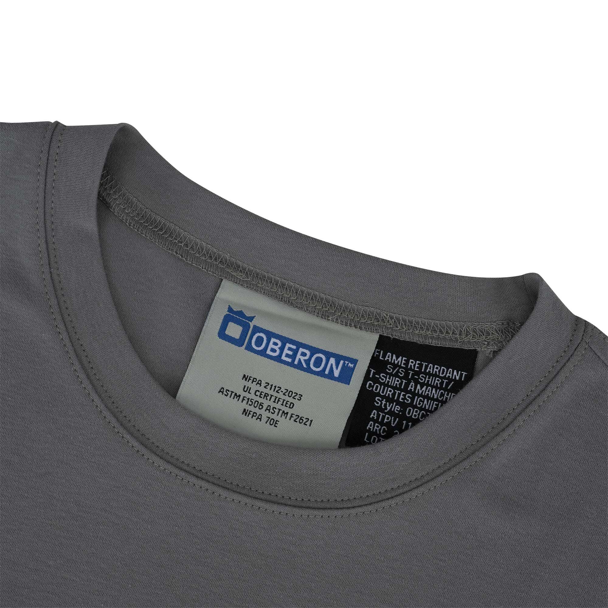 Oberon Flame Resistant Cotton Tshirt Camisa de Seguridad de Alta Visibilidad con clasificación de Arco Hombre