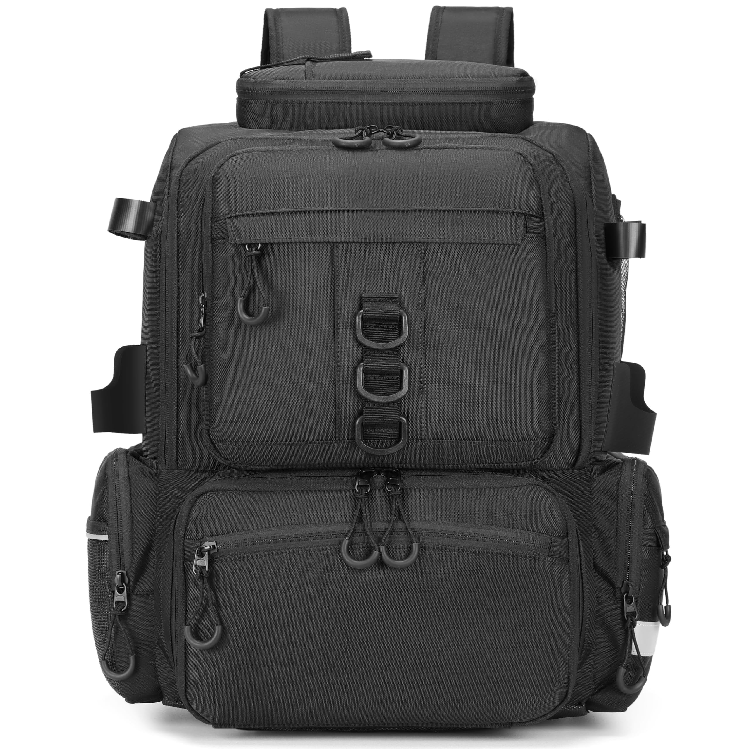 Rabjen Fishing Tackle Backpack, 45L Storage Waterproof Travel Bag Store Fishing Gear with Insulated Top Pocket