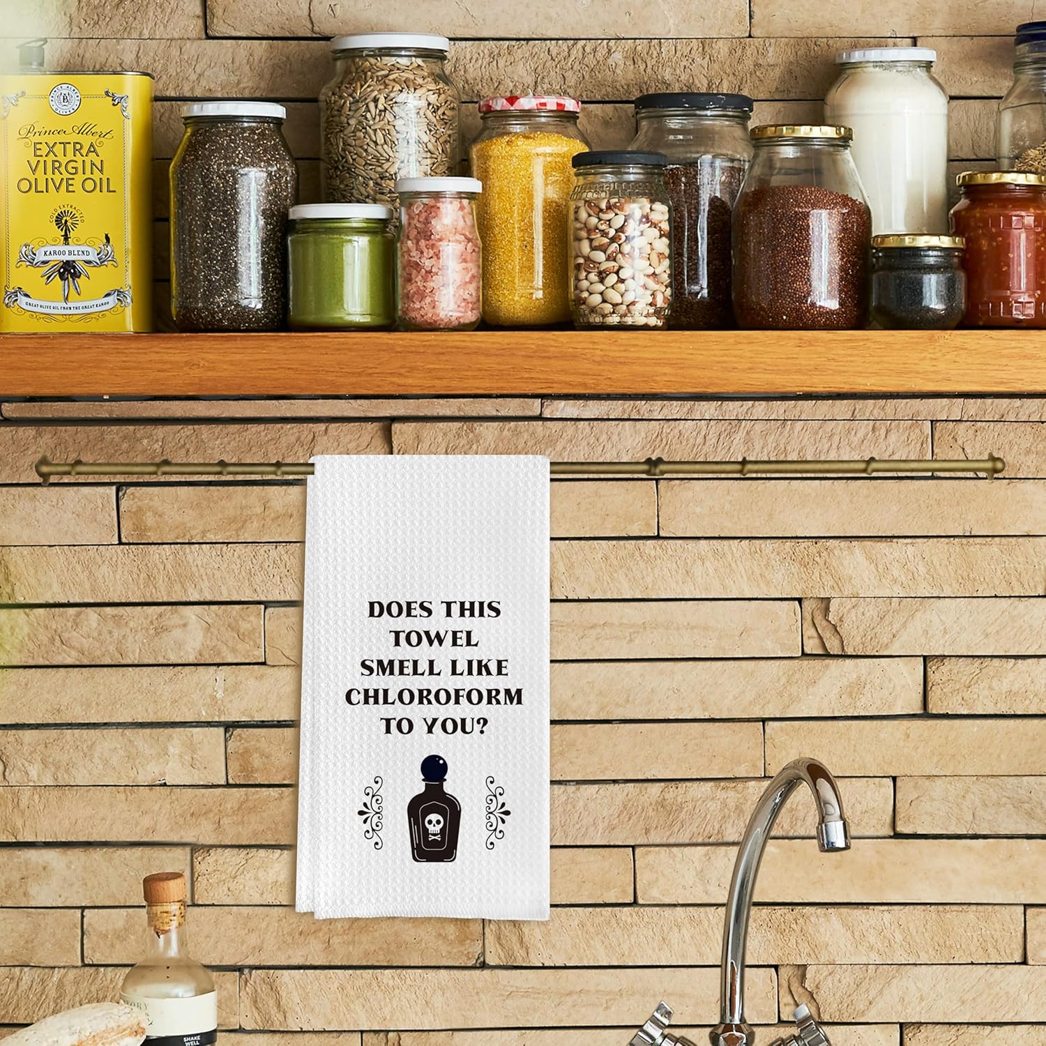 Funny Kitchen Dish Towels - Funny Bathroom Hand Towel Decor, Gothic Bathroom Towel, Witchy Tea Towel 16 X 24 Inches - Image 2