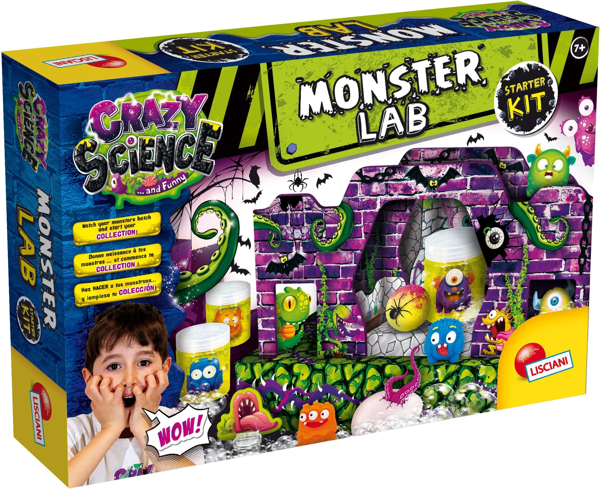 Lisciani Crazy Science – Monster Lab Starter Kit – Fun Science Educational Game for Children from 8 Years – EX77274