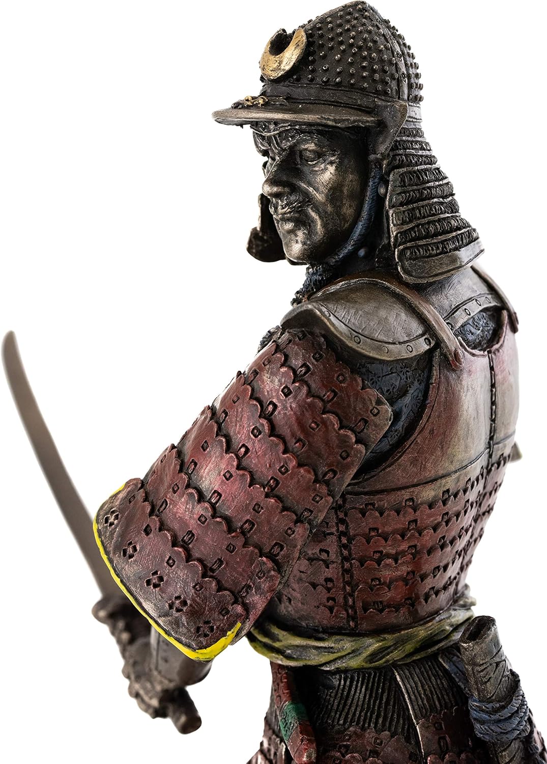 Top Collection Medieval Japanese Samurai Statue - General Minamoto Warrior Sculpture in Premium Cold Cast Bronze - 8.25-Inch Collectible Figurine